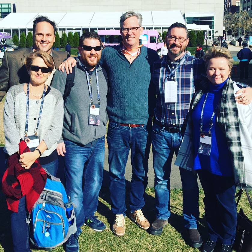 Members of the IQnection team meet Brian Halligan, CEO of HubSpot, at INBOUND '16.