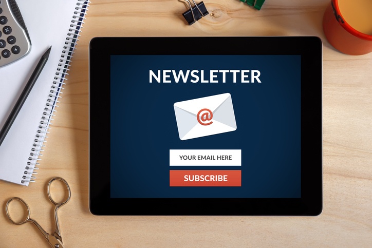 Newsletter emails are a digestible way to share your marketing content.