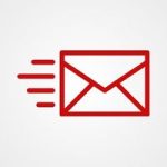 Email flying to the right in an email automation series